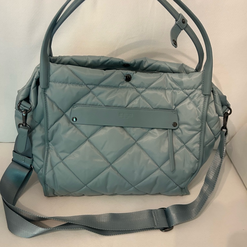 MZ Wallace Quilted Blue Handbag